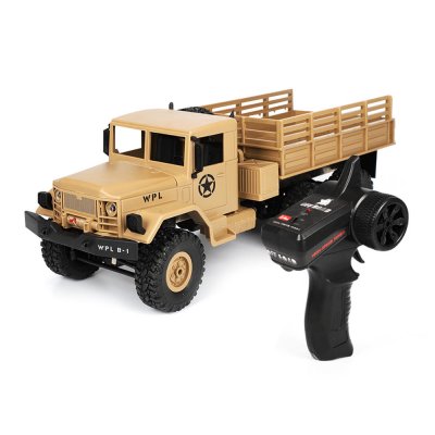 WPL B16 1/16 2.4G 6WD Military Truck Crawler Off Road RC Car With Light RTR COD